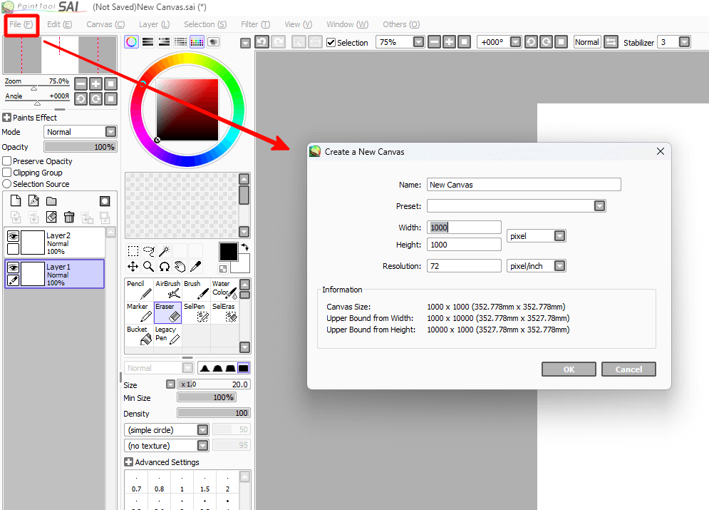 Download Sai Paint Tool 1.2.6 Full Version Free 2026